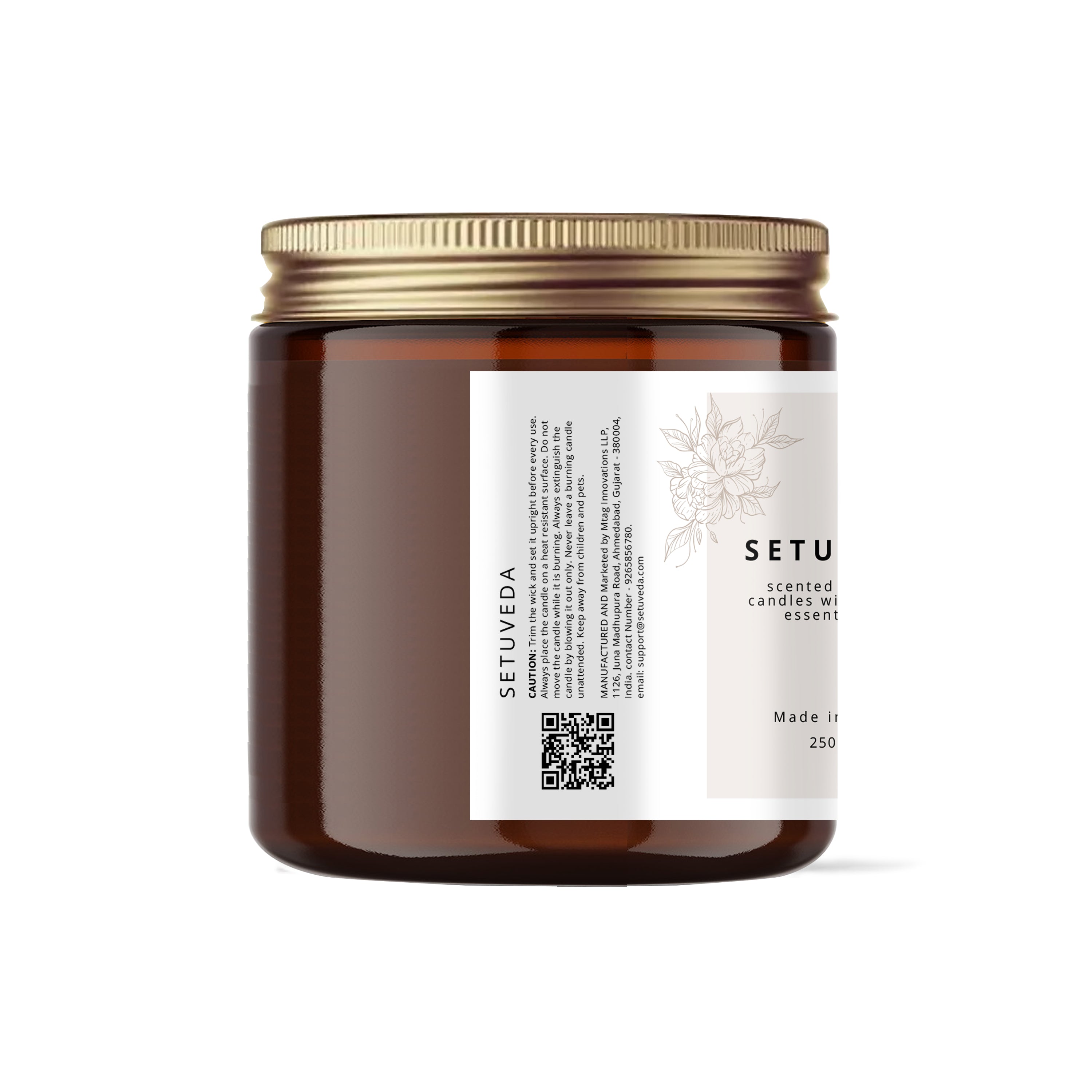Handcrafted Scented Soy wax Candle Jar | Essential Oil