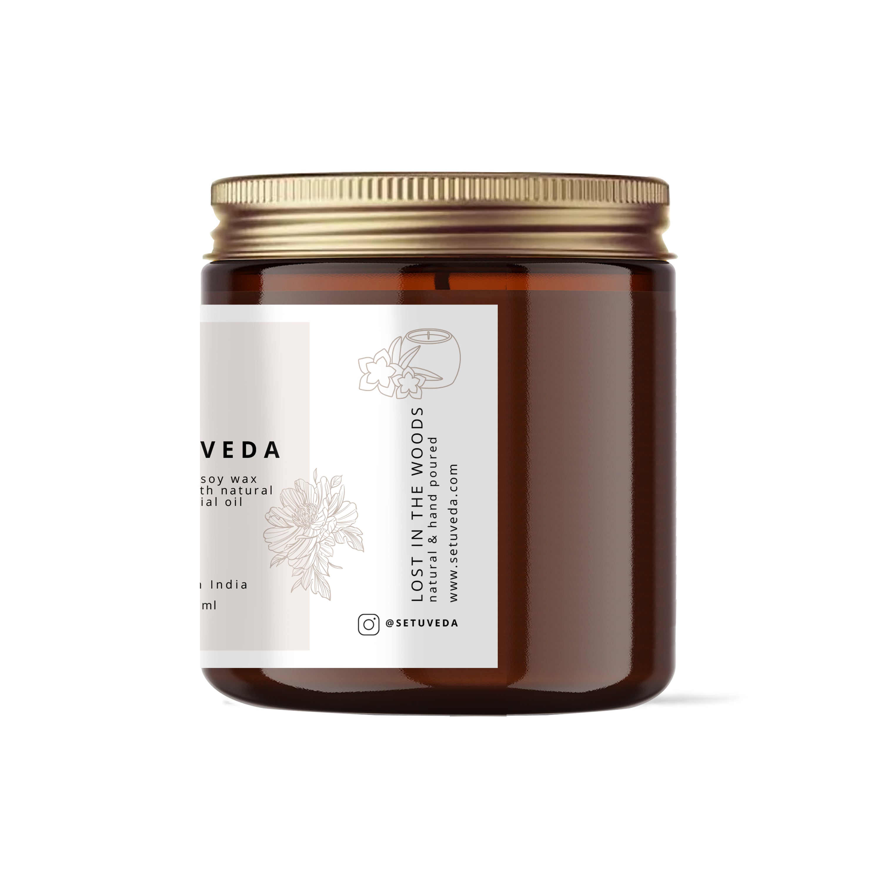 Handcrafted Scented Soy wax Candle Jar | Essential Oil
