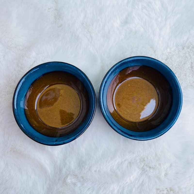 Amber Peanut Bowls (Set of 2)