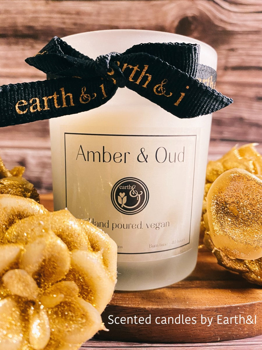 Amber Oud Handpoured Vegan Candle