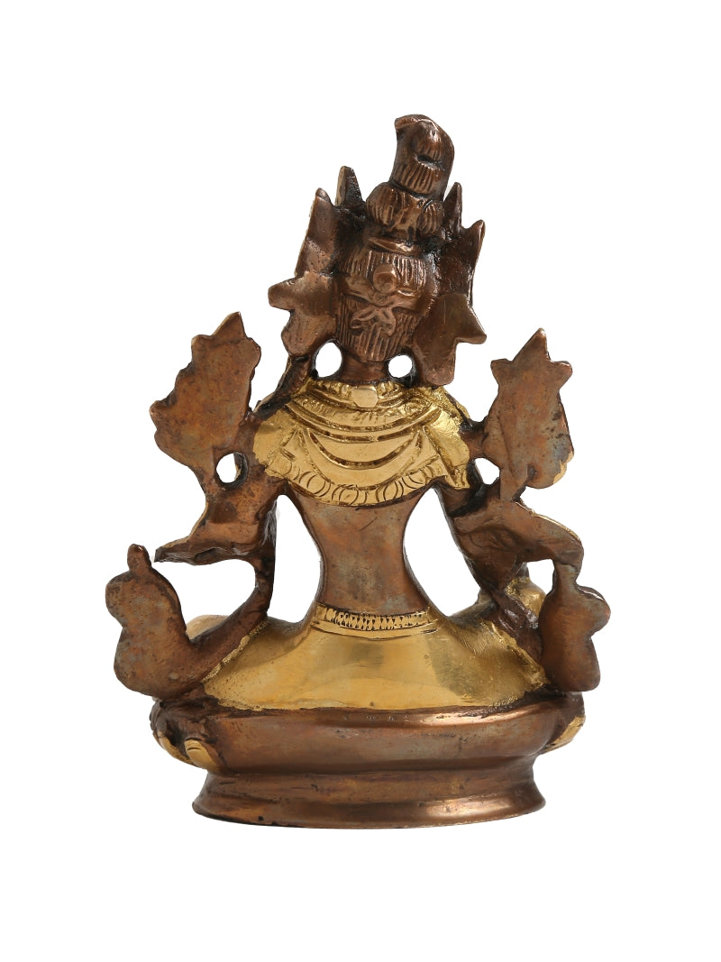 Tara Devi with Antique & Gold Finish