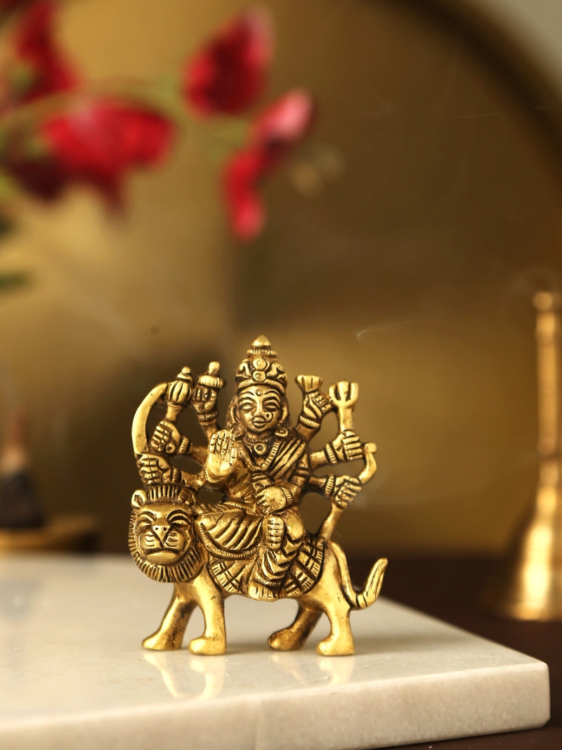 Durga Devi Statue in Brass