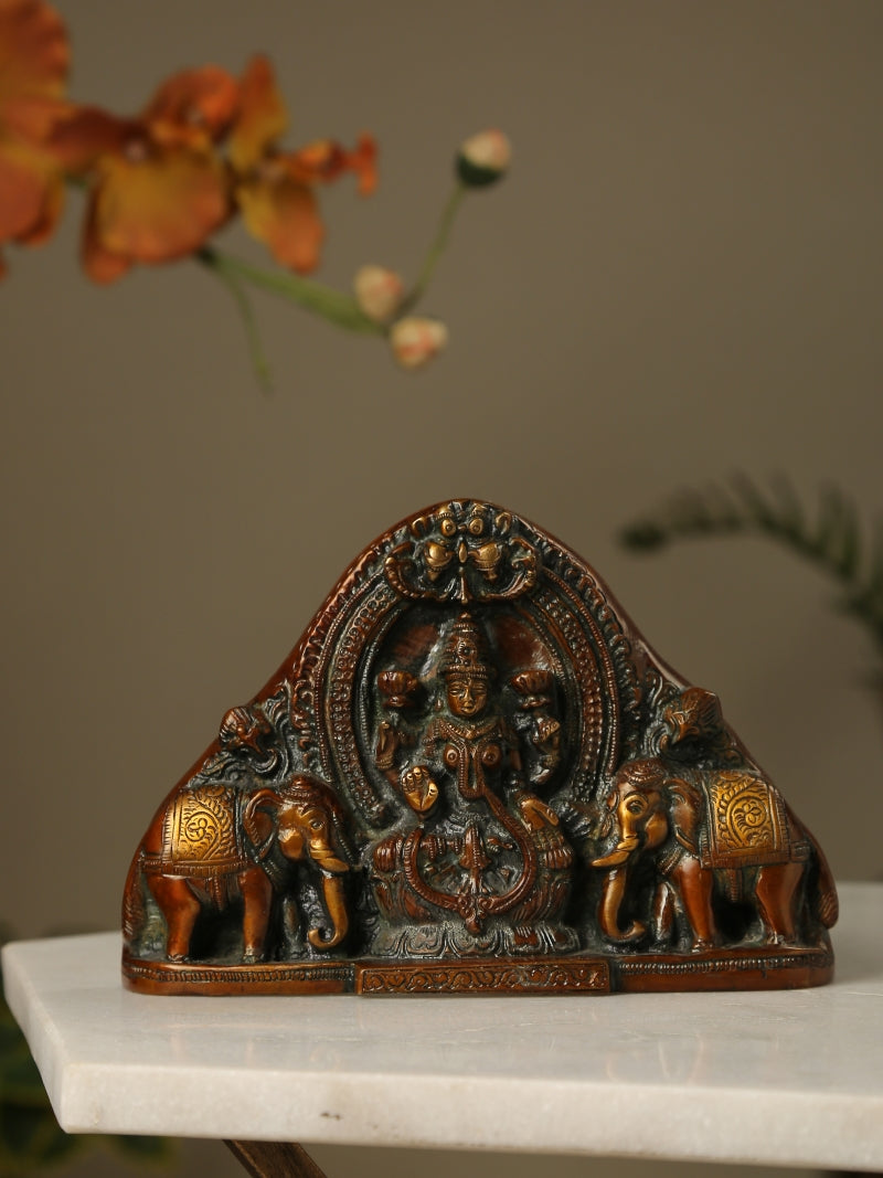 Goddess Lakshmi Statue with Elephants
