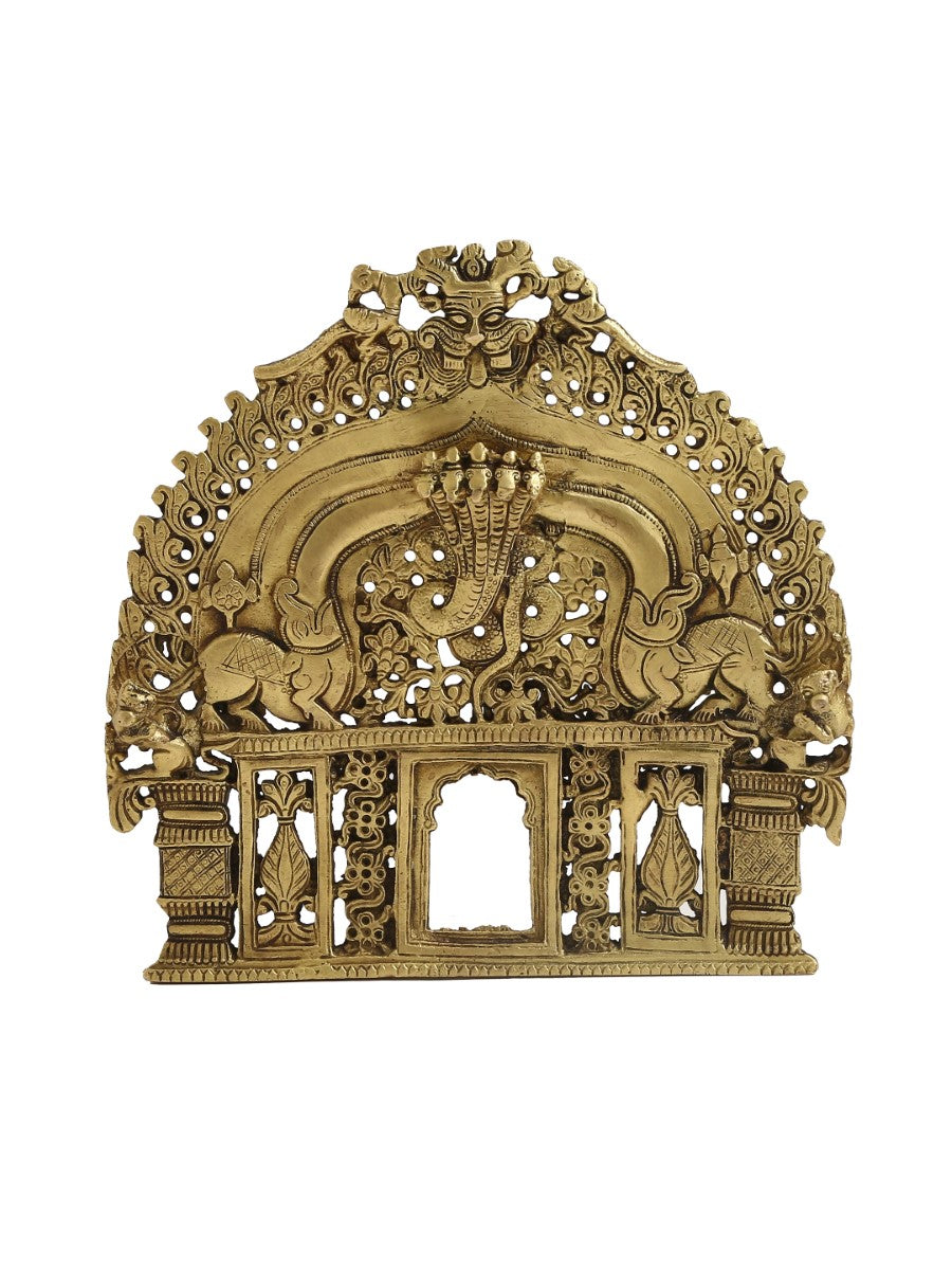 Bhujang Design Prabhavali In Brass