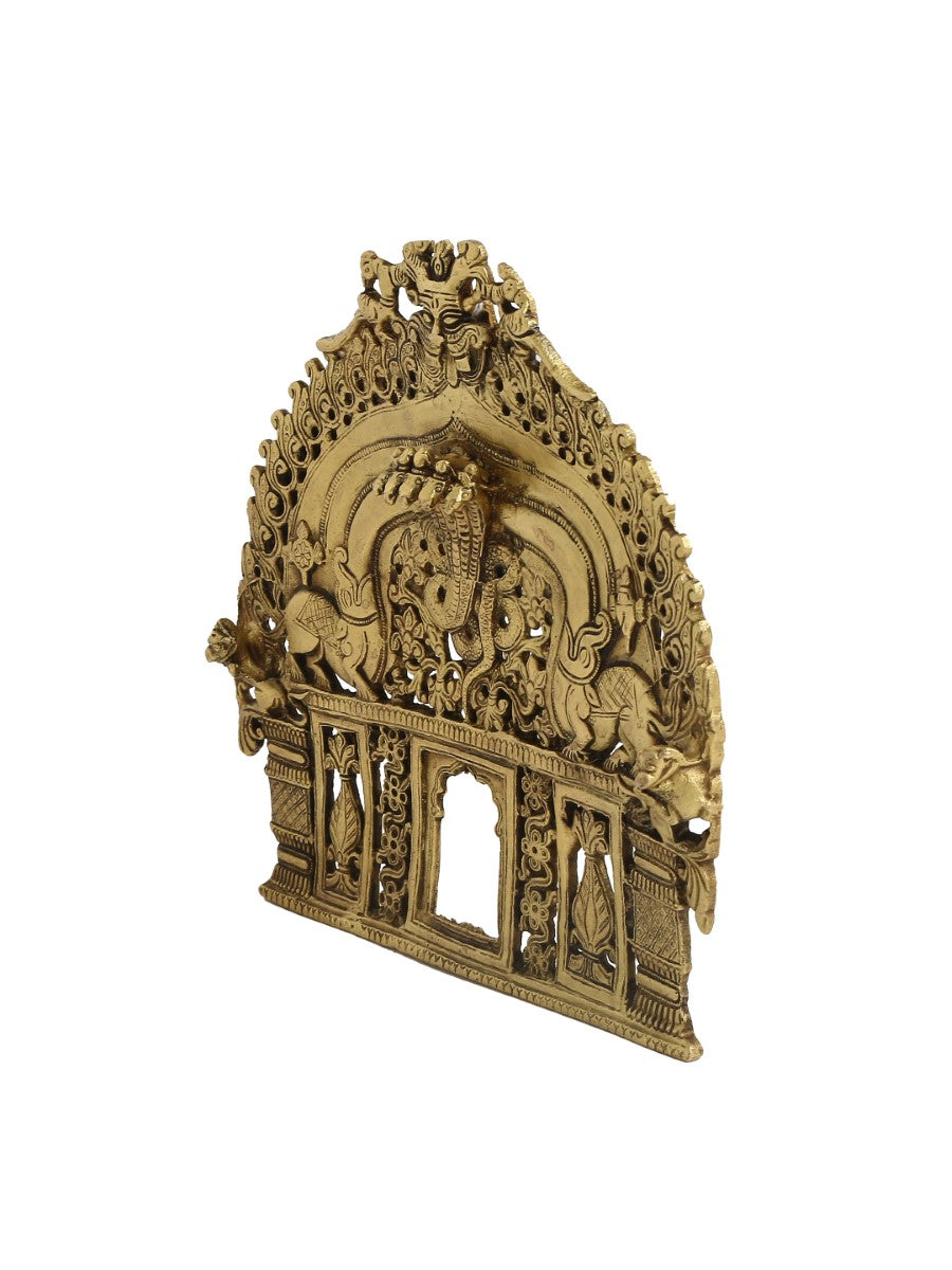 Bhujang Design Prabhavali In Brass