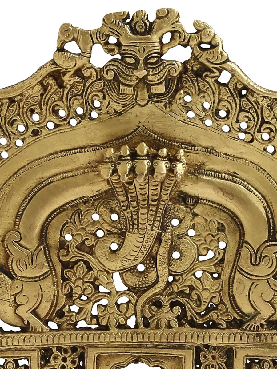 Bhujang Design Prabhavali In Brass