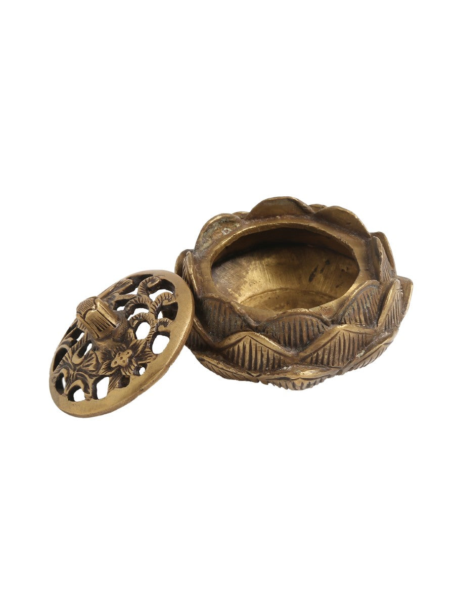 Intricate Brass Work Incense Burner