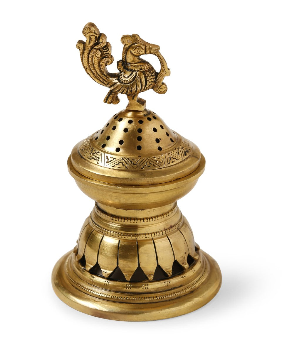 Peacock Design Incense Burner