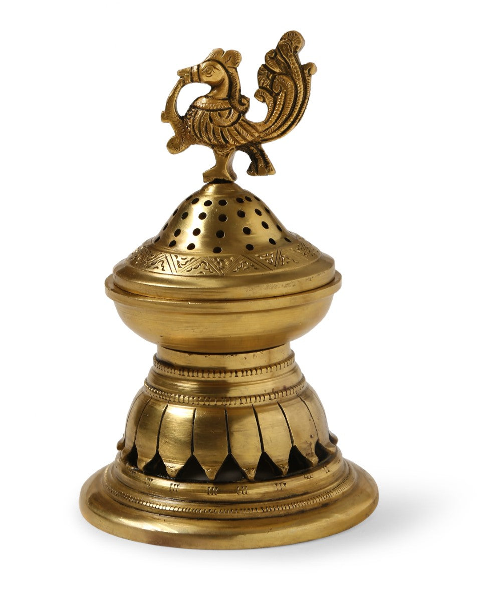 Peacock Design Incense Burner