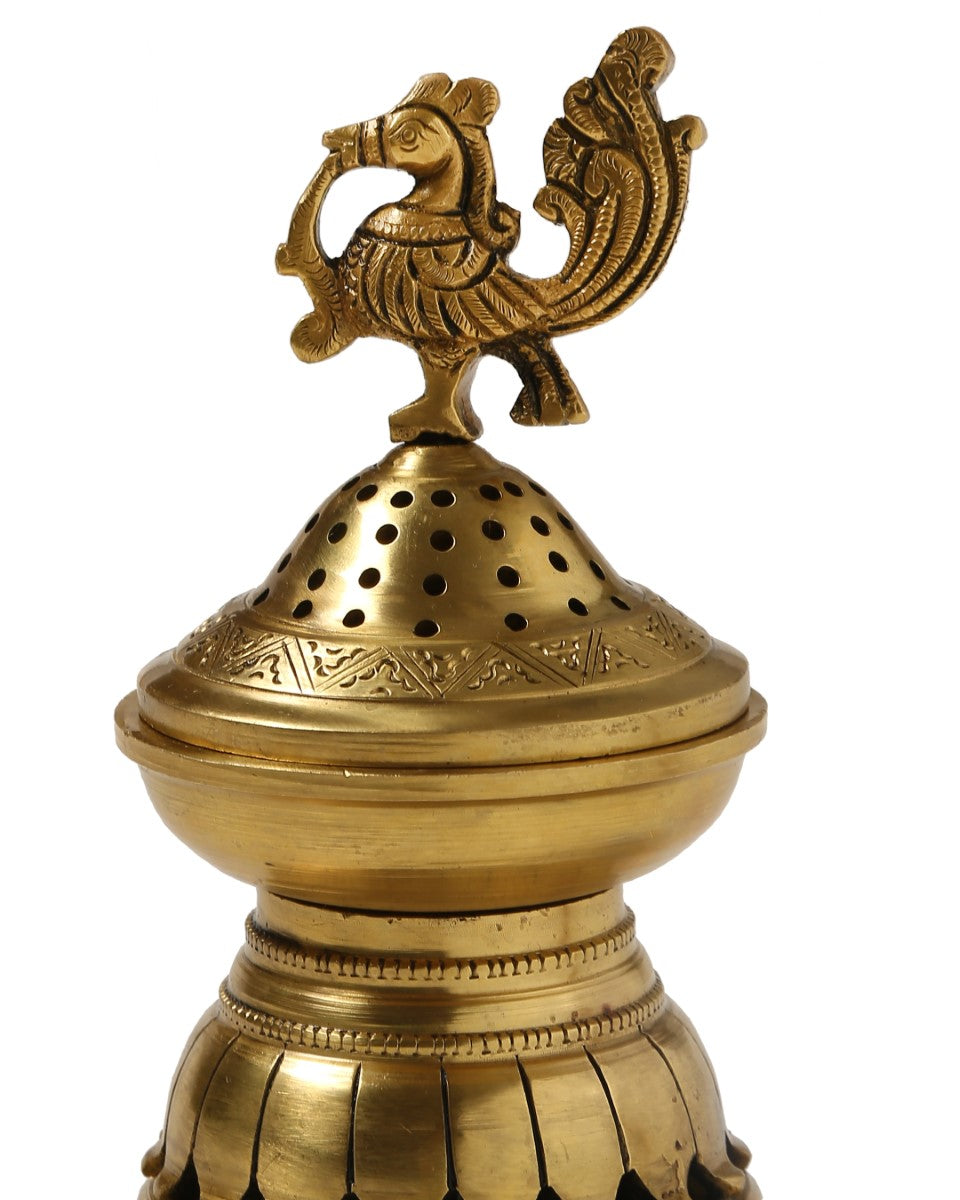 Peacock Design Incense Burner