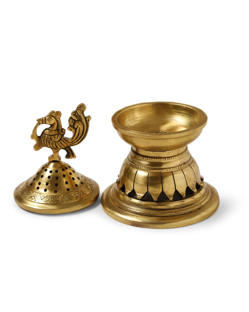 Peacock Design Incense Burner