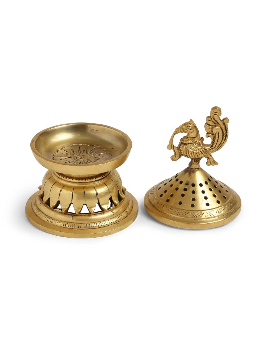 Peacock Design Incense Burner