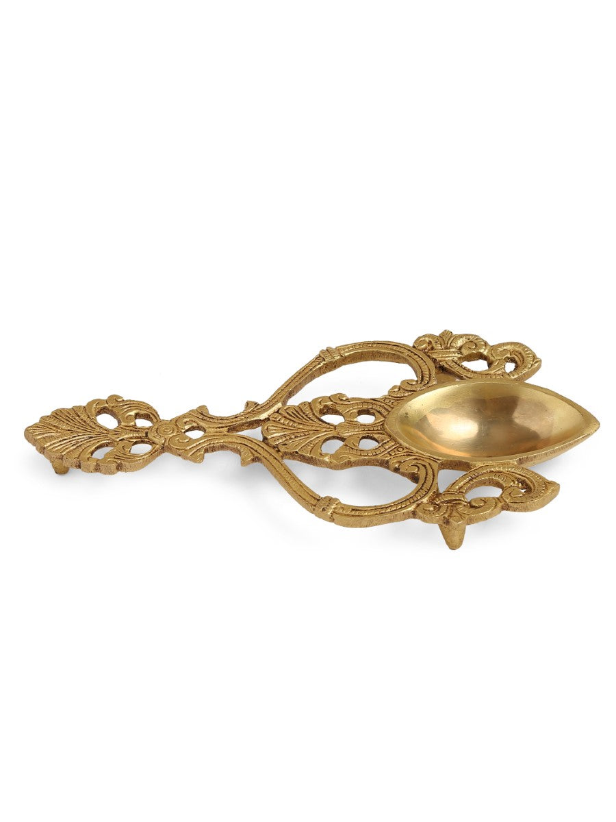 Brass Havan/ Pooja Spoon With Intricate Details