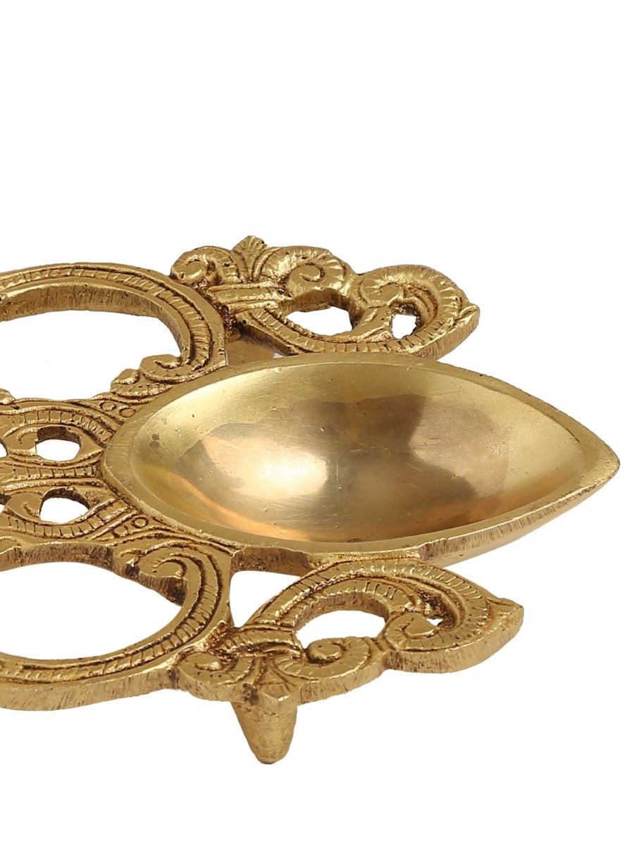 Brass Havan/ Pooja Spoon With Intricate Details