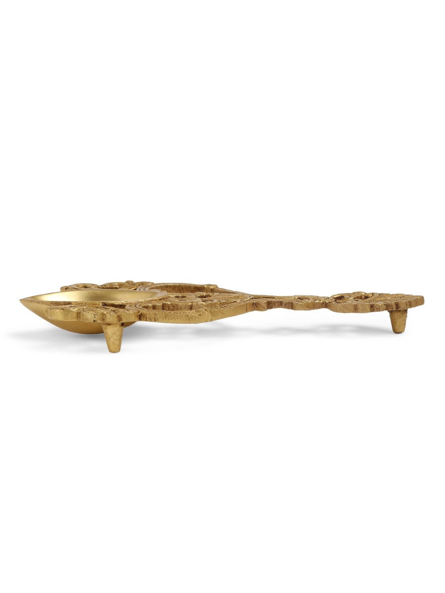 Brass Havan/ Pooja Spoon With Intricate Details
