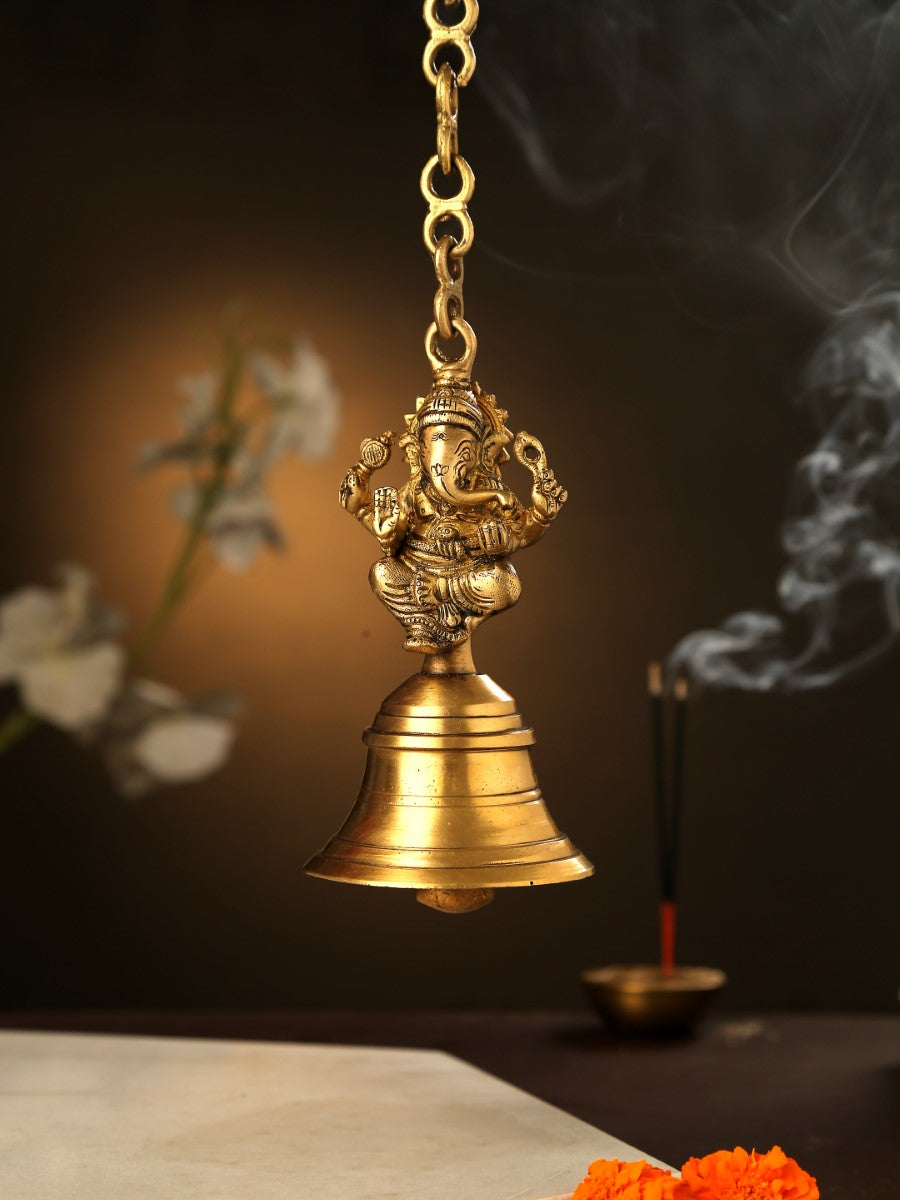 Ganesha Hanging Bell With Chain