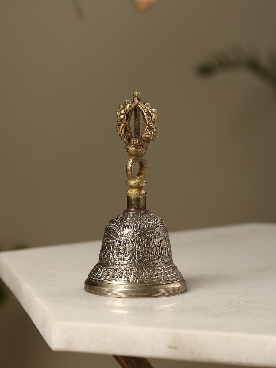 Dorjee Design Hand Bell In Brass