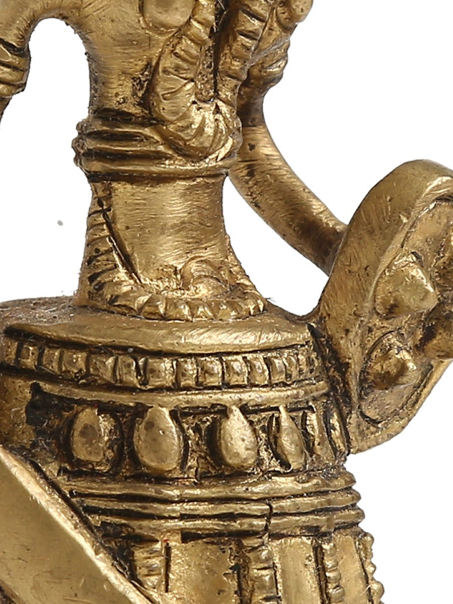 Dhokra Warrior In Brass