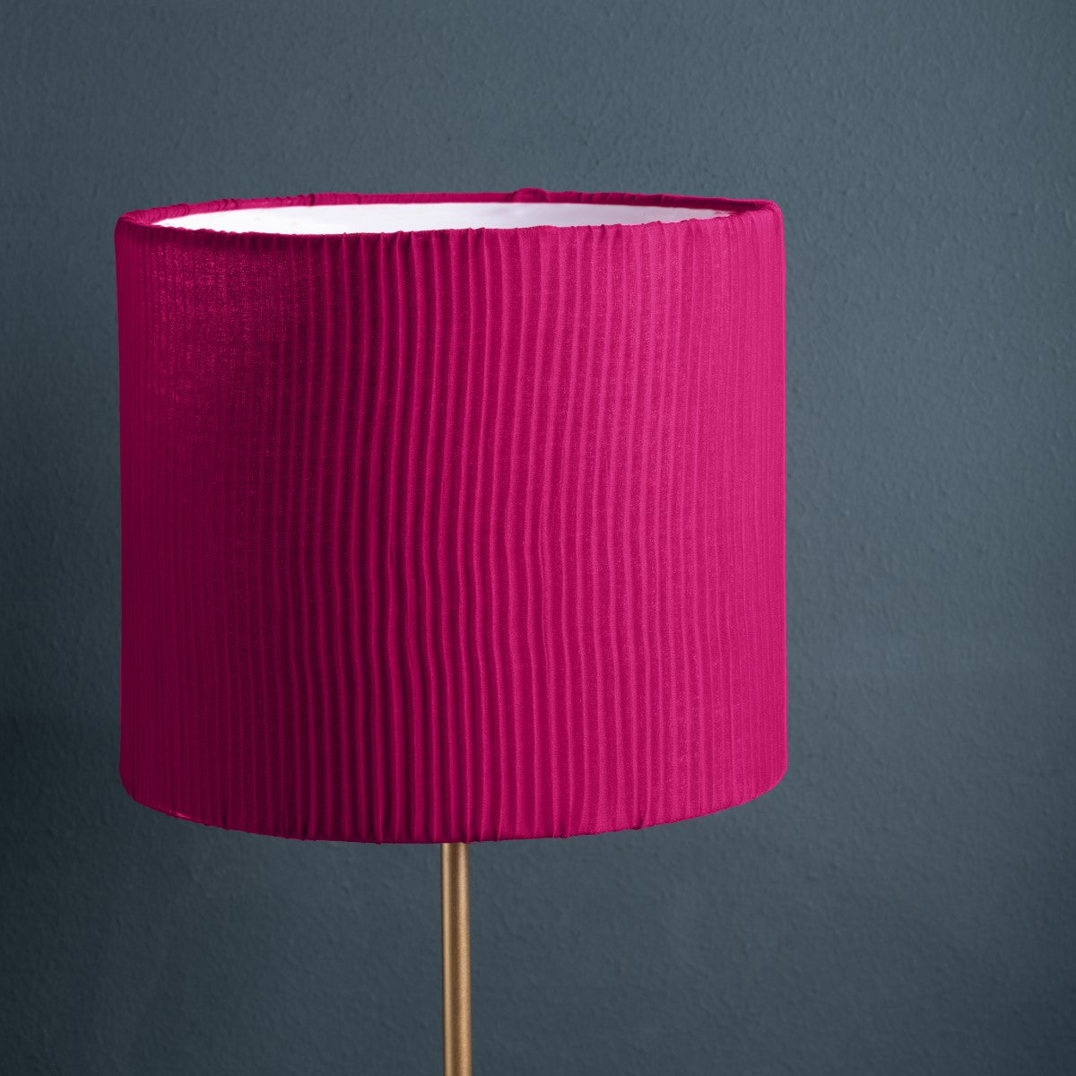 The Snail Lamp with Hot Pink Shade