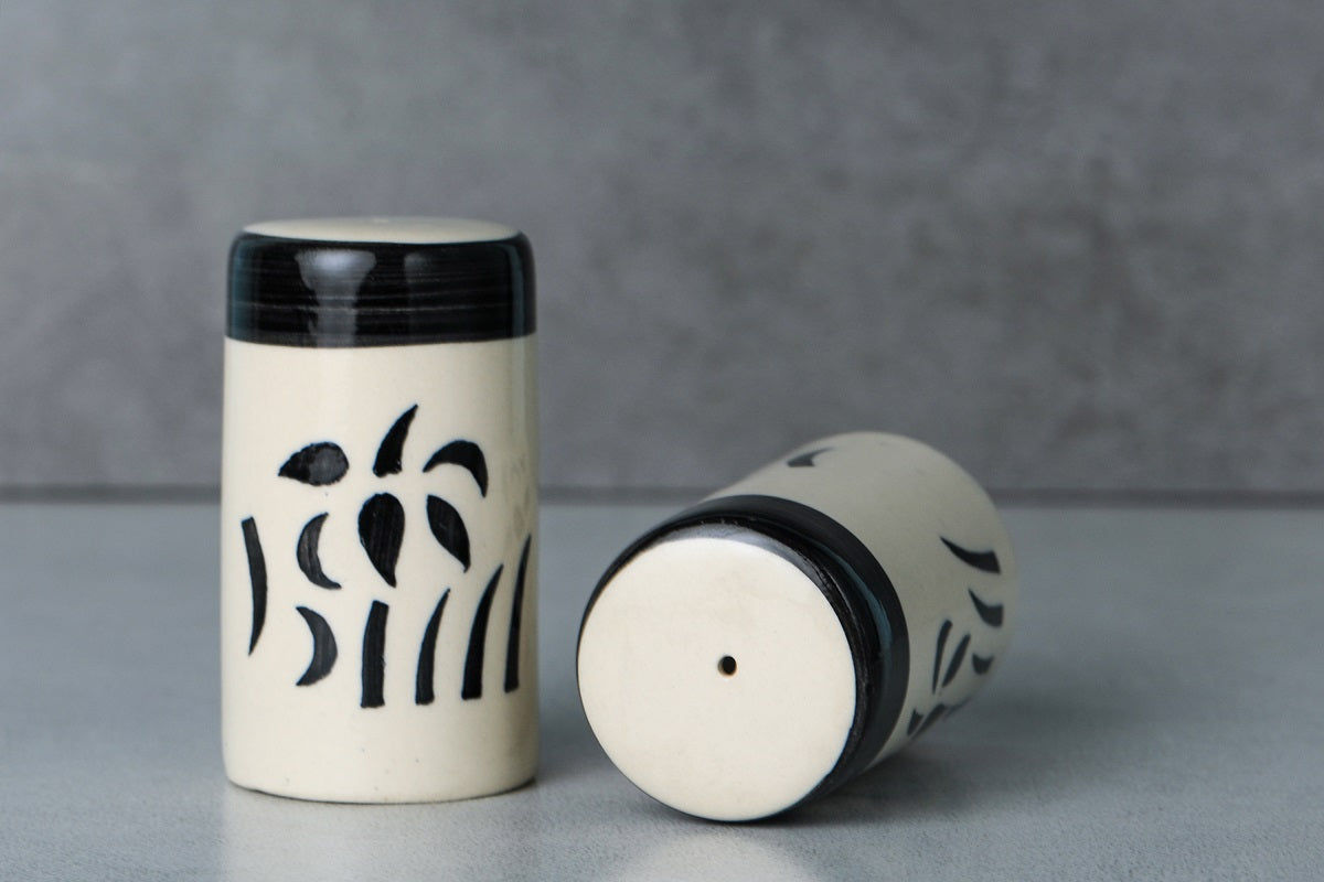 Black Ceramic Kitchen Drizzlers Spice Set (Set of 2)