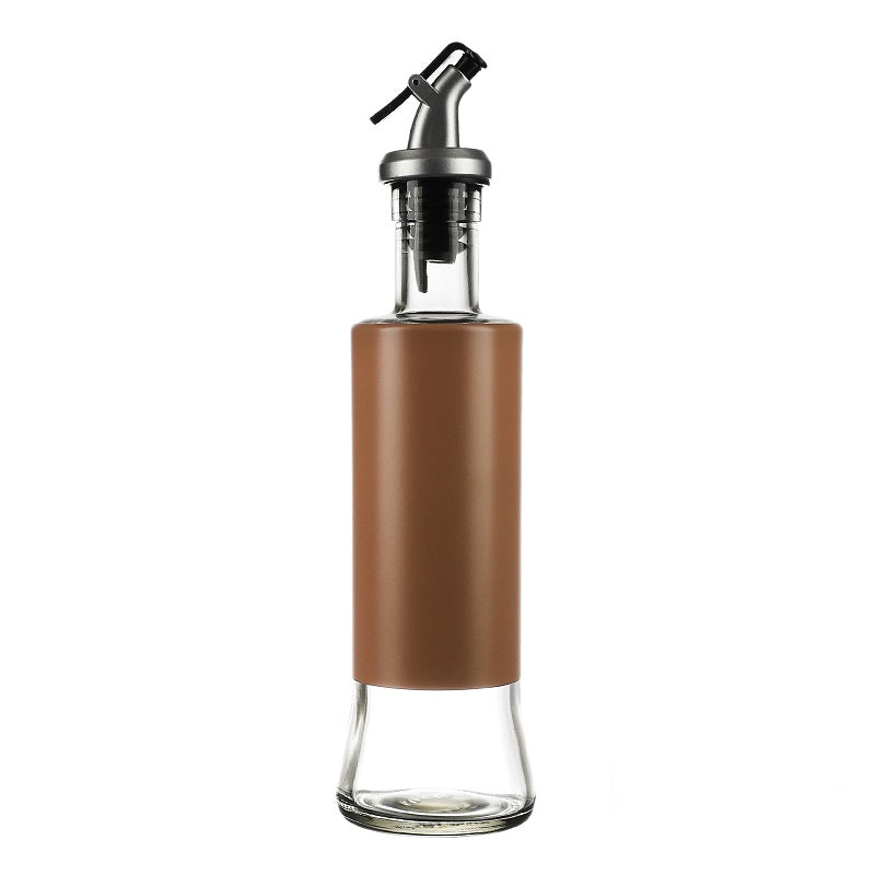 Brown Ceramic Oil & Vinegar Dispenser
