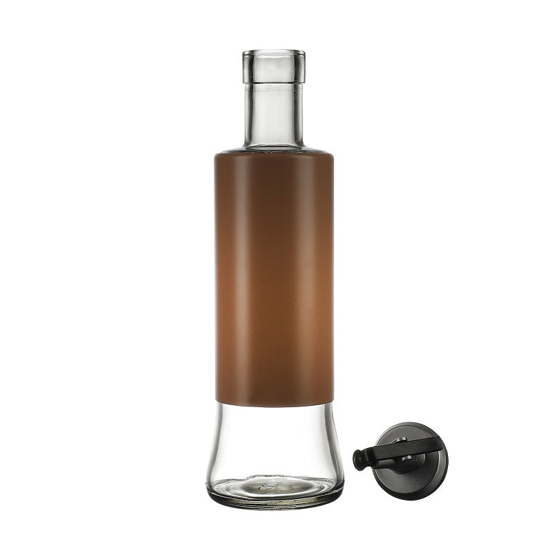 Brown Ceramic Oil & Vinegar Dispenser