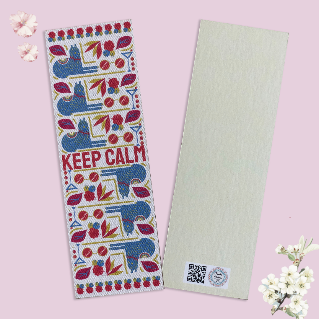 Keep Calm Textured Bookmark (Set of 5)