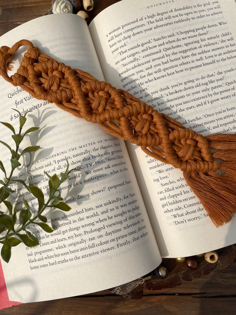 Handcrafted Macrame Cotton Bookmark