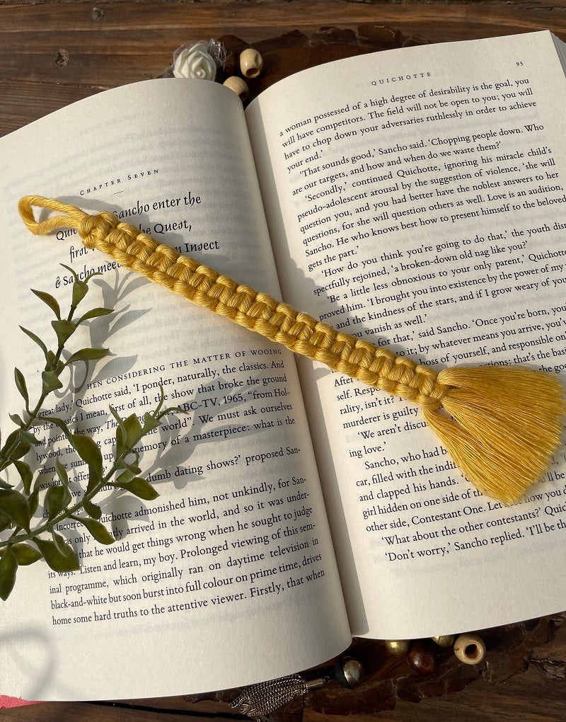 Handcrafted Macrame Cotton Bookmark