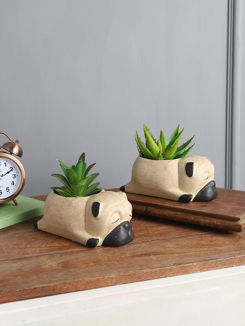 Brown Puppy Decorative Indoor Planters