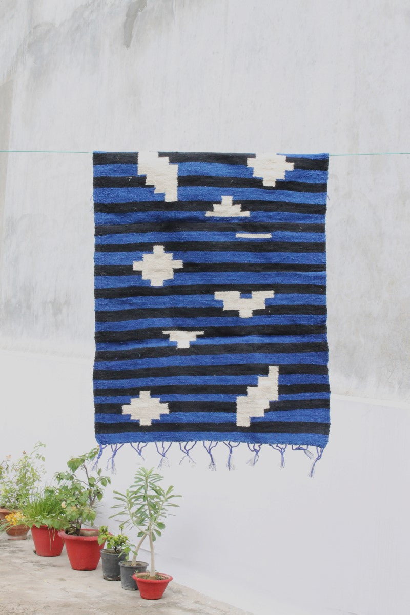 Handmade Night Sky Dhurrie