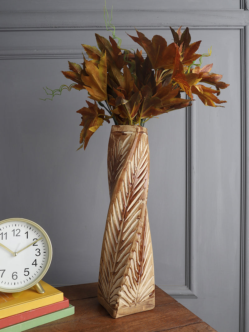 Decorative Fuzzy Indoor Ceramic Vase | Planter