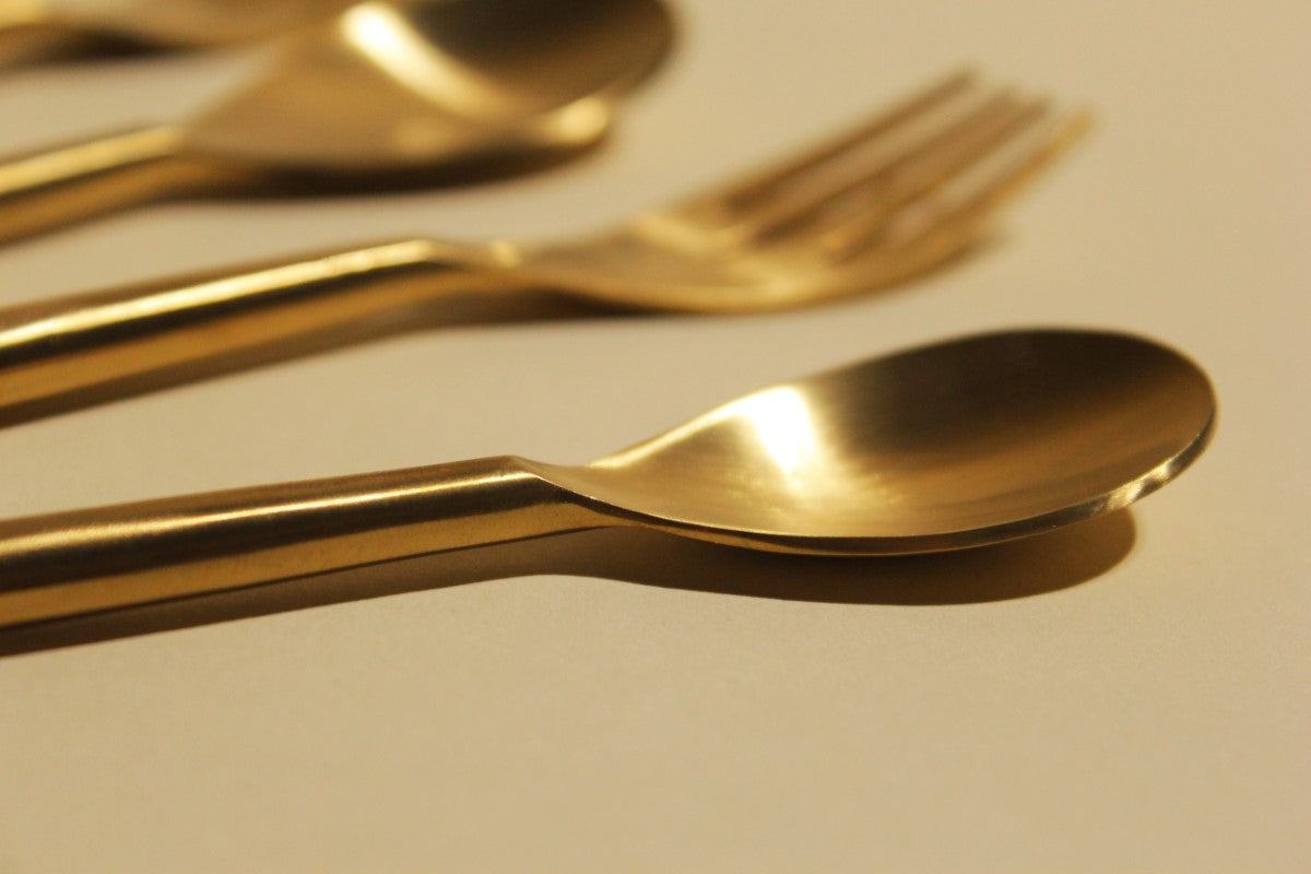 Brass Gold Cutlery Set