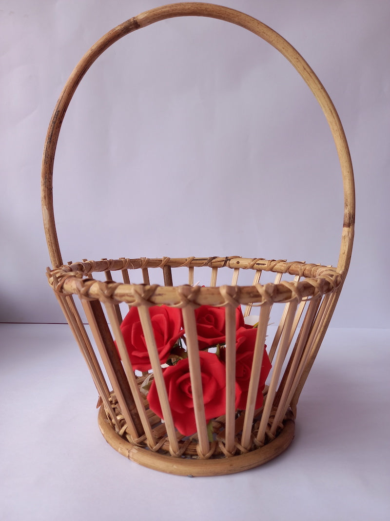 Handwoven Mini Cane Basket