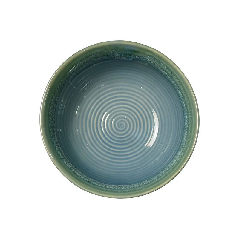 Sea Green Hand-Glazed Serving Bowl