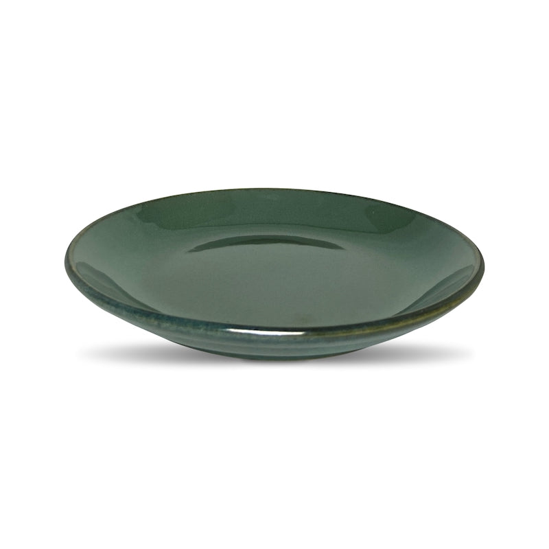 Emerald Green Glazed Quarter Plates (Set of 4)