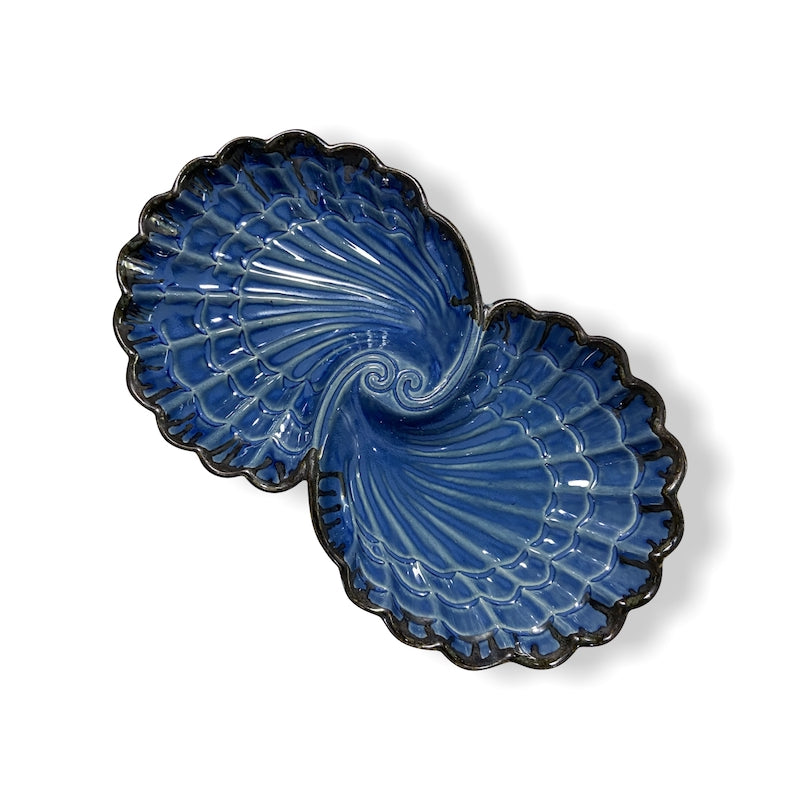 Royal Blue Morphankh Ceramic Serving Platter