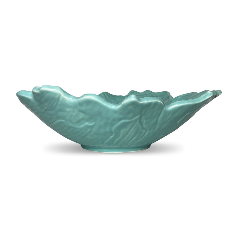 Uneven Aqua Blue Handmade Designer Serving Bowl