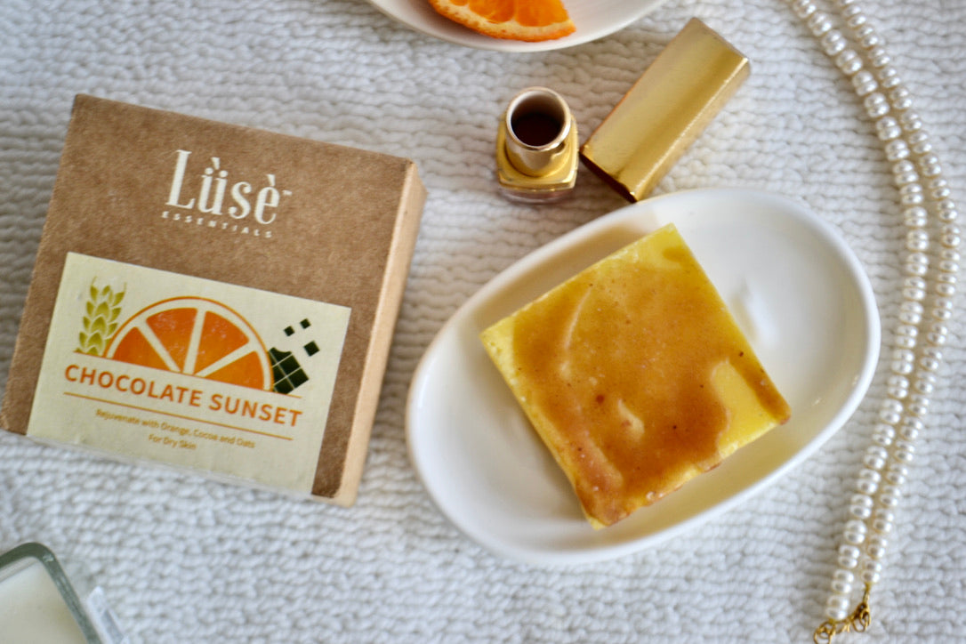 Chocolate Sunset Handmade Natural Bathing Bar