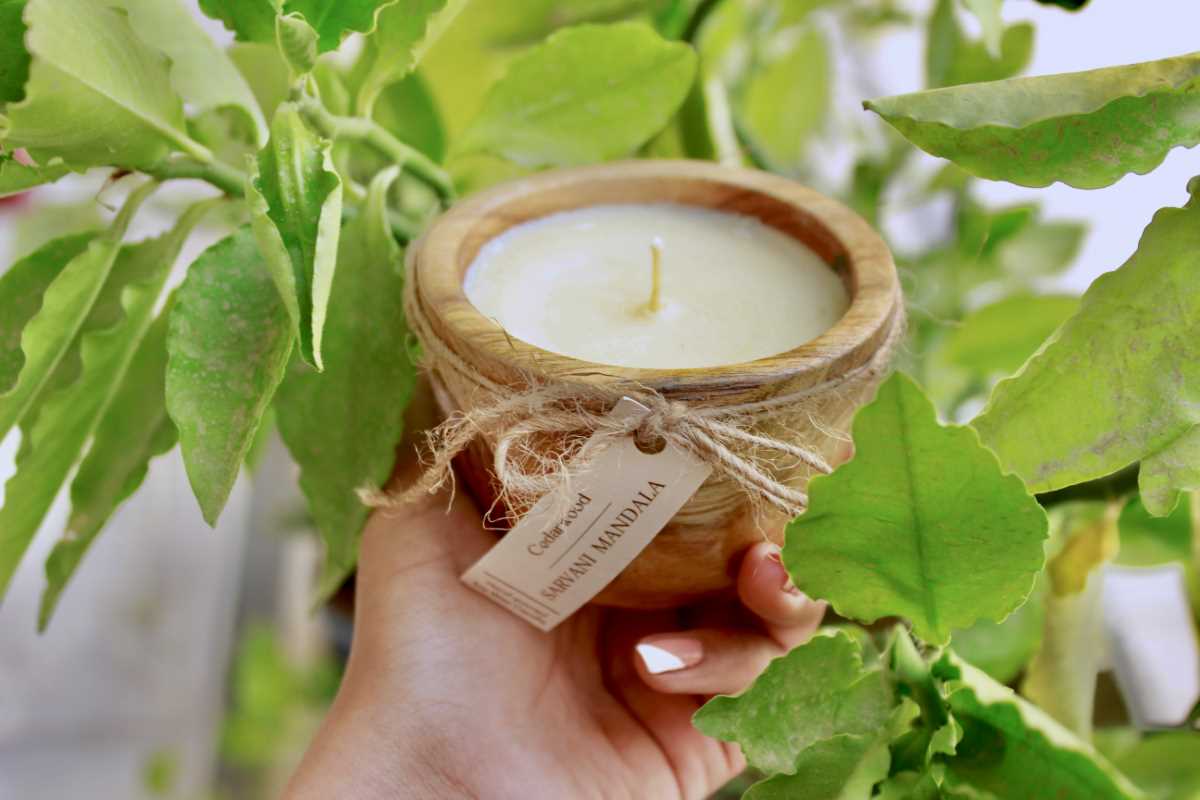 Scented Wood Container Candle