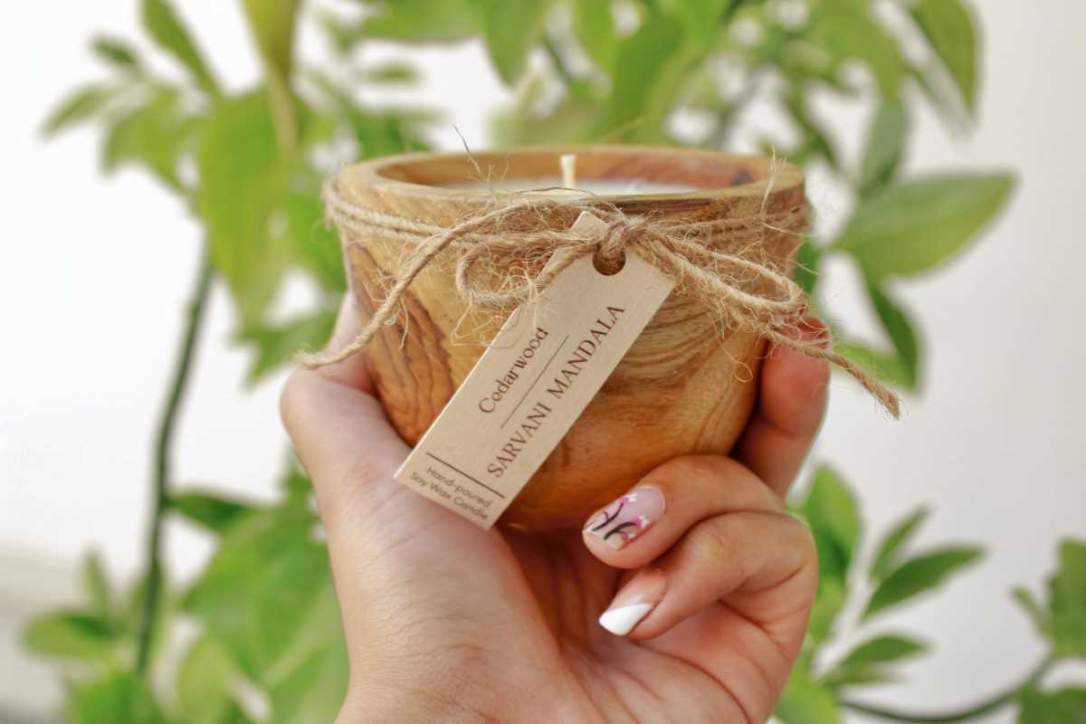 Scented Wood Container Candle