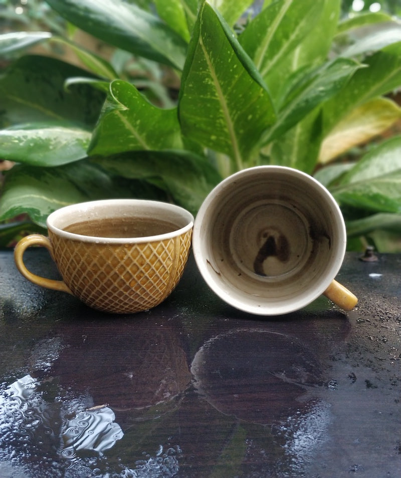 Beige Coffee Soup Cups (Set of 2)