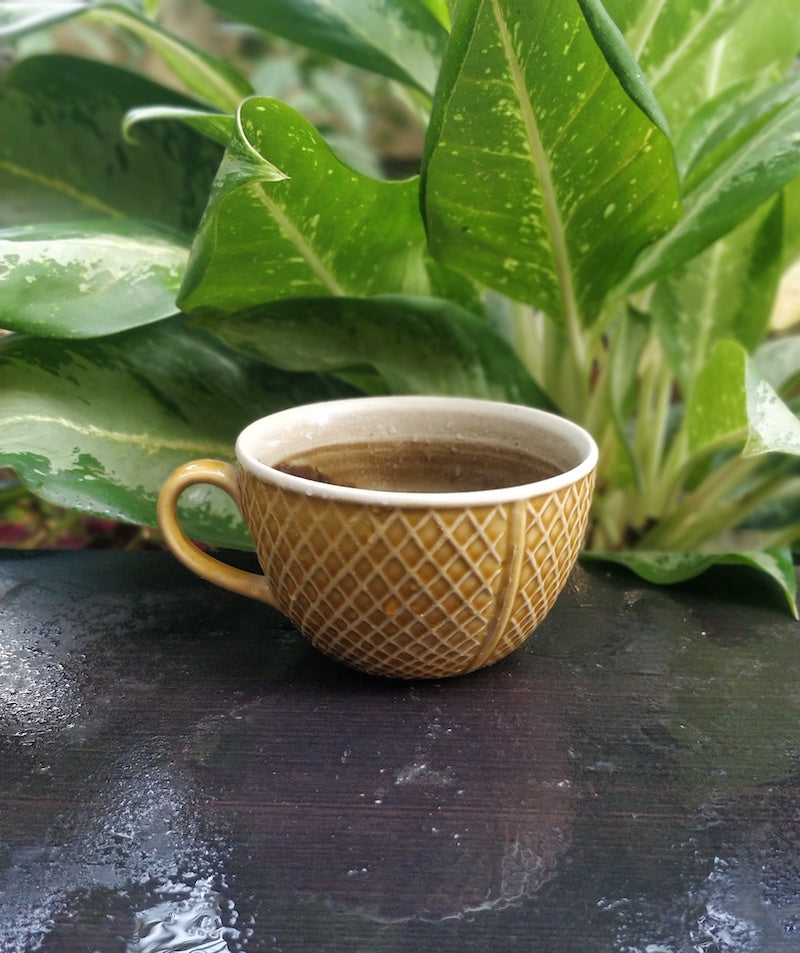 Beige Coffee Soup Cups (Set of 2)