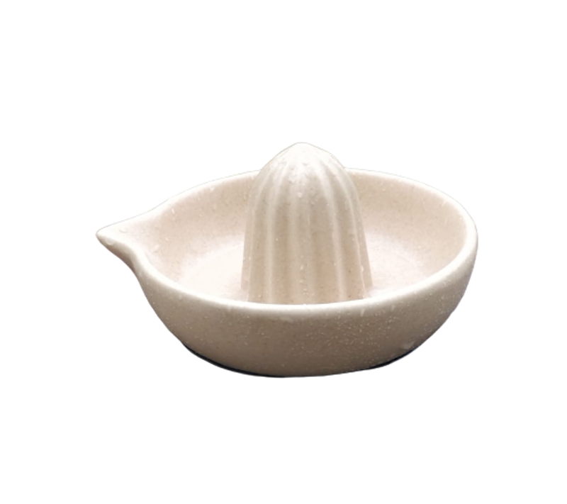 White Stoneware Ceramic Citrus Juicer / Reamer