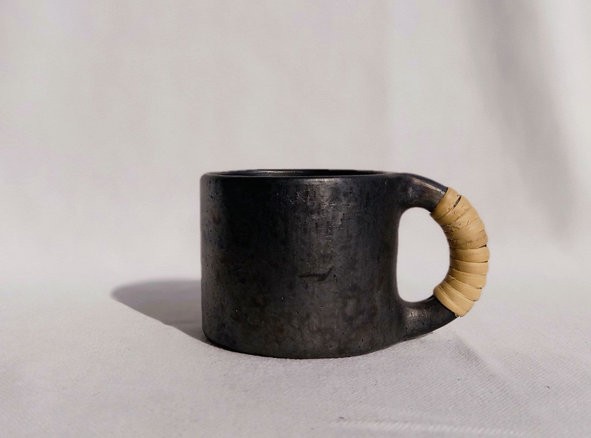 Longpi Black Pottery Coffee Mug (Small)