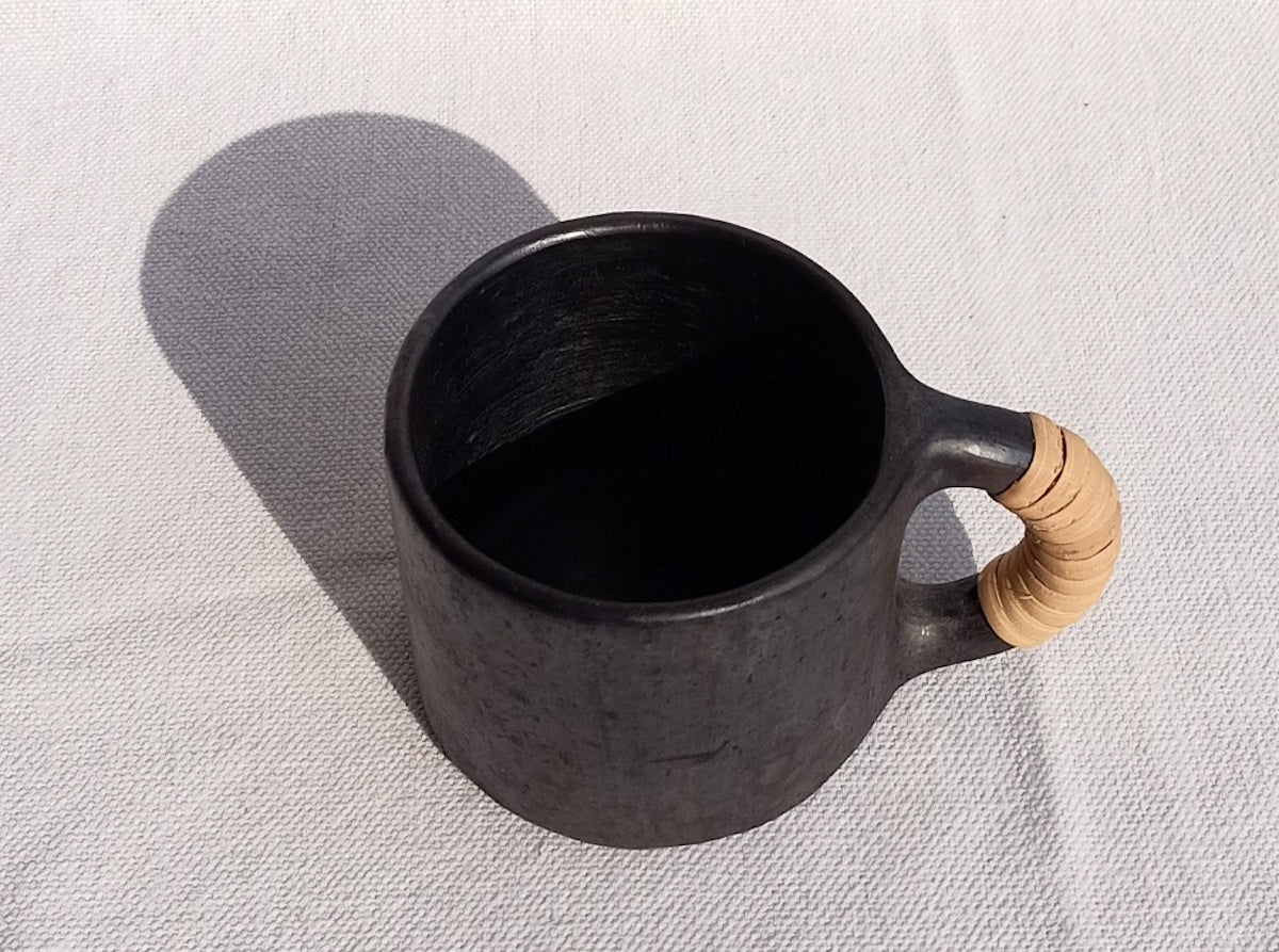 Longpi Black Pottery Coffee Mug (Small)