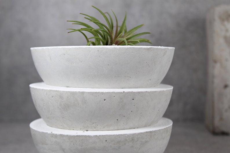 Concrete Bowl Planter/Fruit Basket