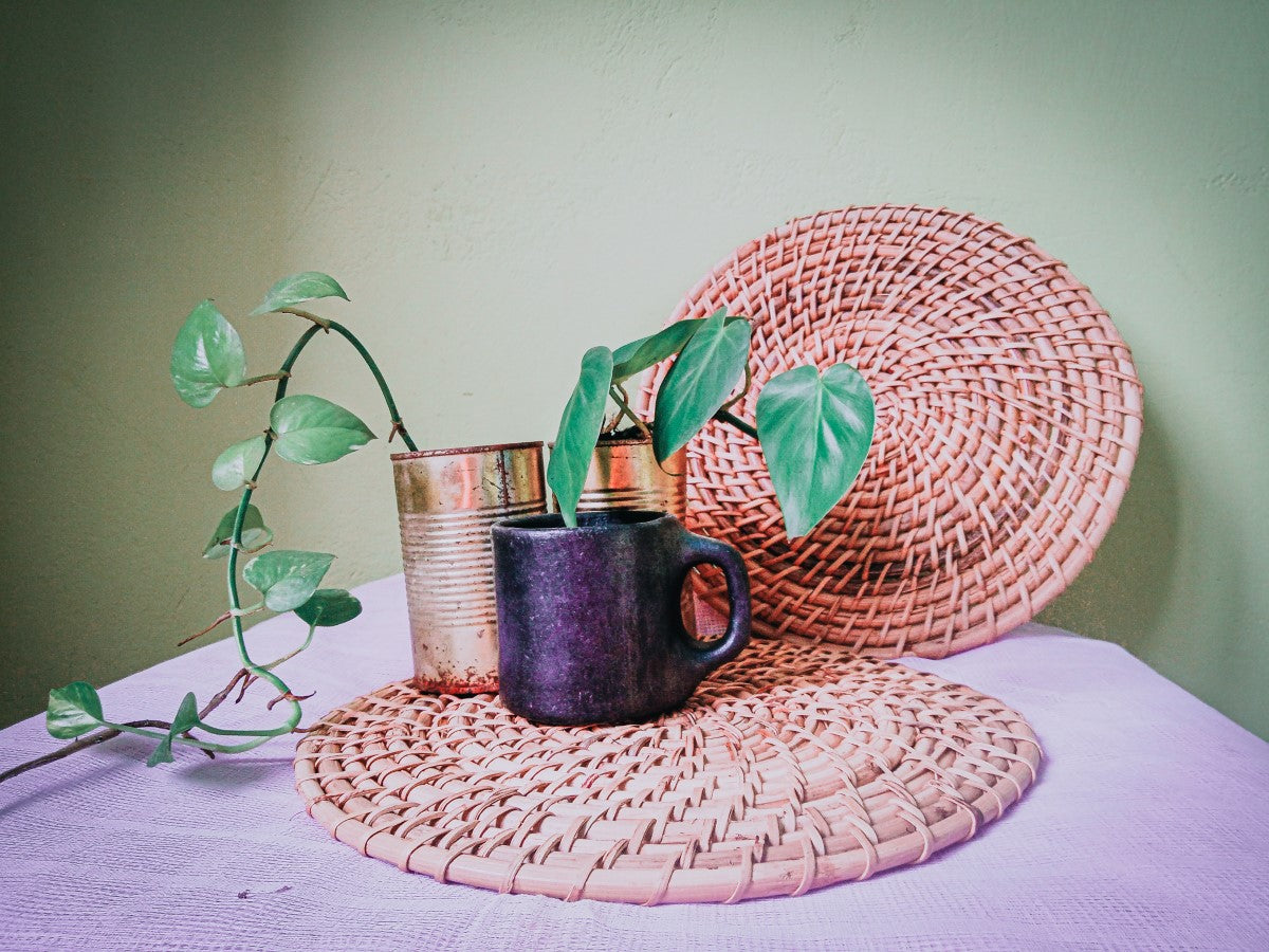 Handmade Round Cane Trivets (Set Of 2/4/6)