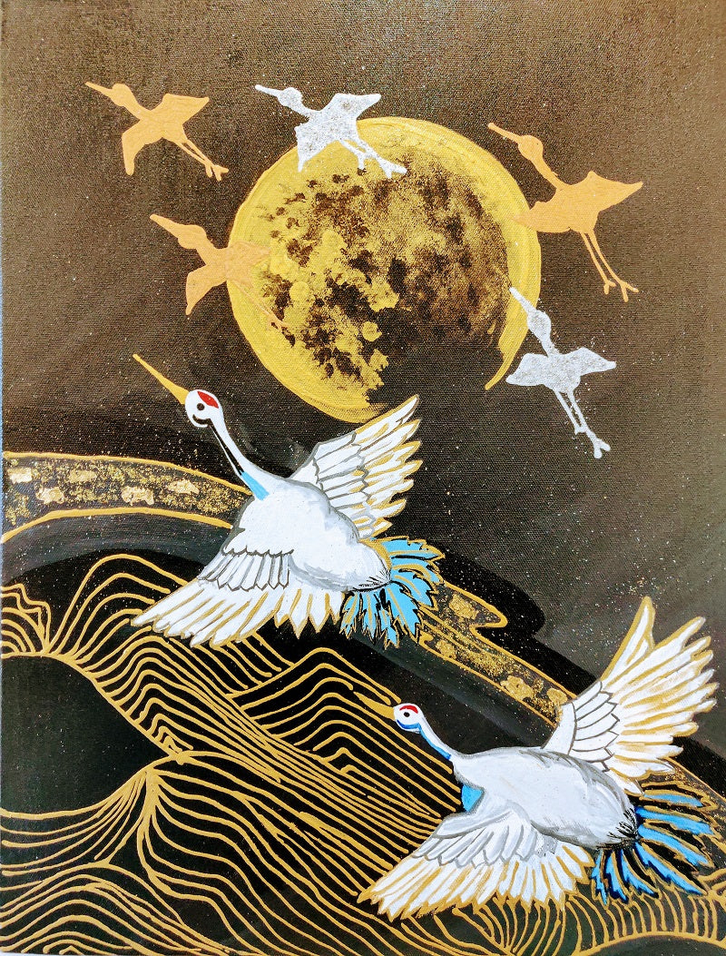 Canary Yellow Seagulls Artwork