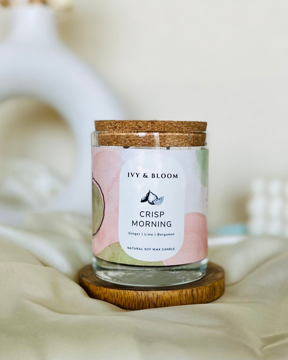 Crisp Winter Morning Perfume Scented Soy Wax Candle (Maxi)